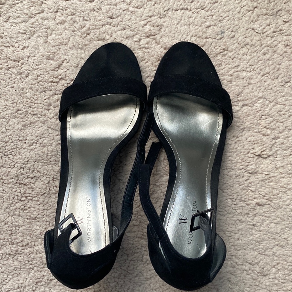 Black Ankle Strap Heels